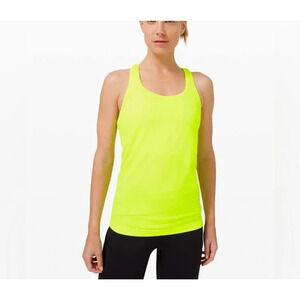 Lululemon Swiftly Tech Racerback 2.0 Sz 12 Highlight Yellow Sweat-Wicking Tee